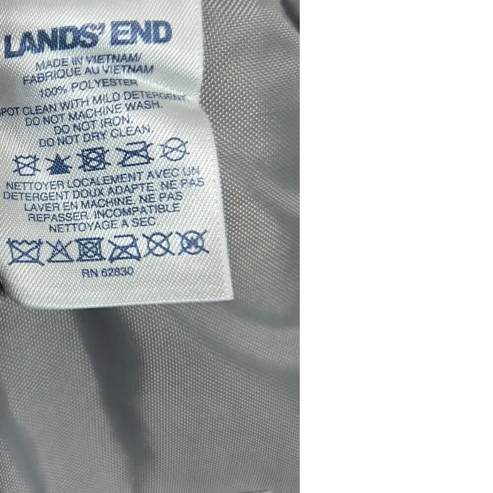 Lands End Multi Color Multi Compartment Backpack With Padded Straps